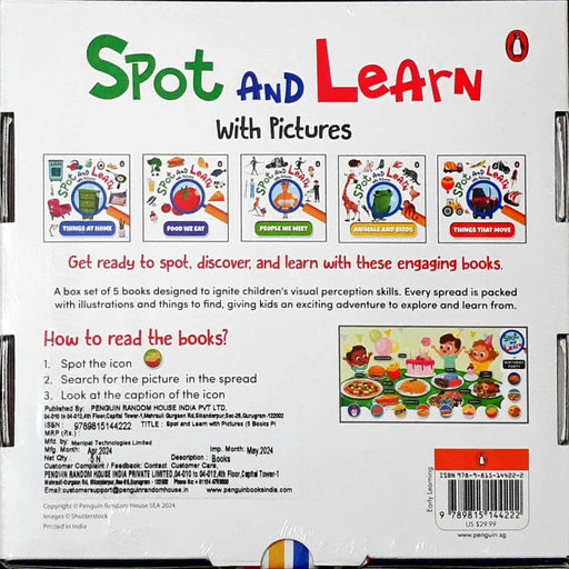 Sports And Learn With Pictures Box Set-Board Book-Prh-Toycra