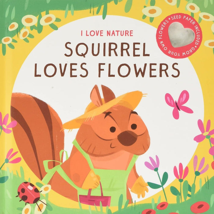 Squirrel Loves Flowers-Board Book-Toycra Books-Toycra