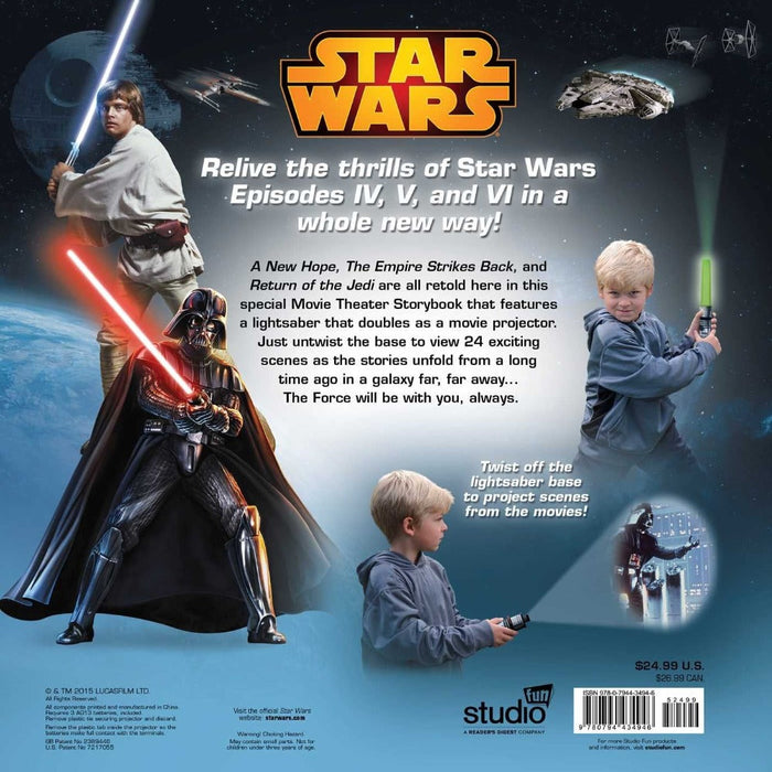 Star Wars Movie Theatre Storybook & Lightsaber Projector-Story Books-SBC-Toycra