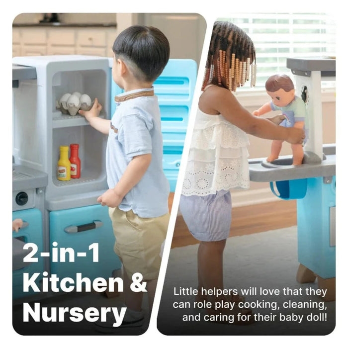 Step2 Cook & Care Corner Kitchen and Nursery-Pretend Play-Step2-Toycra