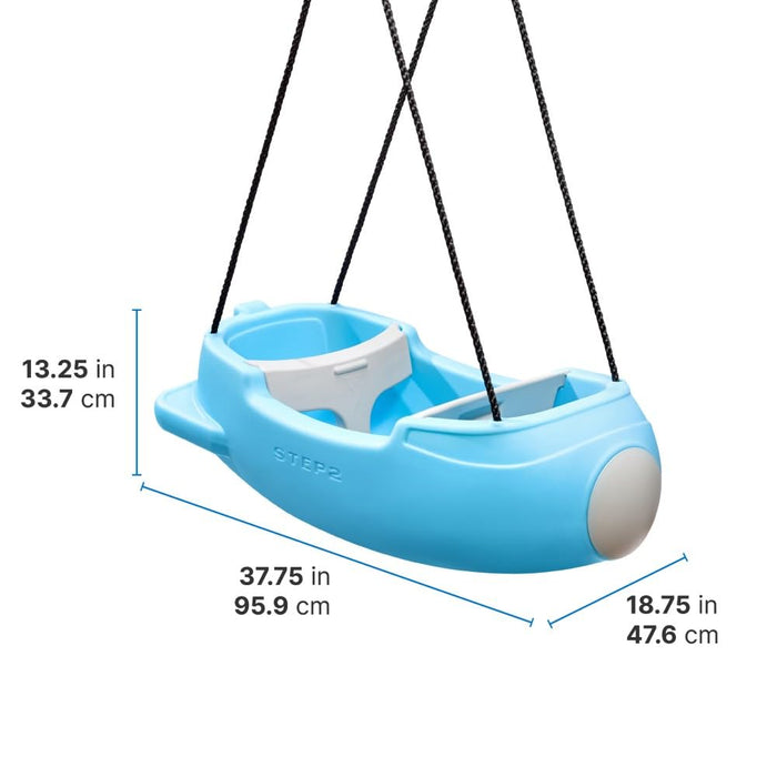 Step2 Rocket Swing For Two-Blue-Outdoor Toys-Step2-Toycra