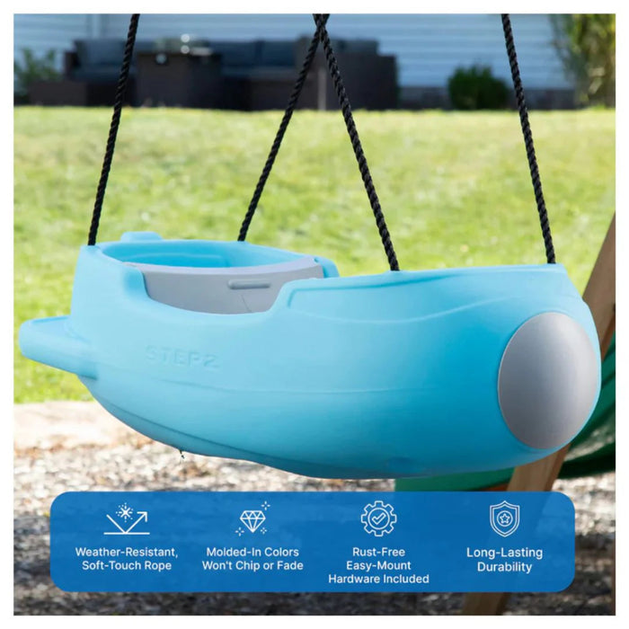 Step2 Rocket Swing For Two-Blue-Outdoor Toys-Step2-Toycra