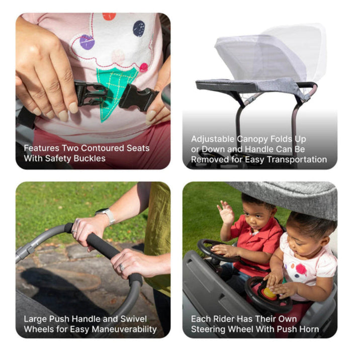 Step2 Side-by-Side Push Around SUV-Ride Ons-Step2-Toycra