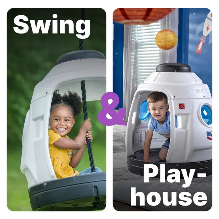 Step2 Space Capsule Swing -Blue-Outdoor Toys-Step2-Toycra