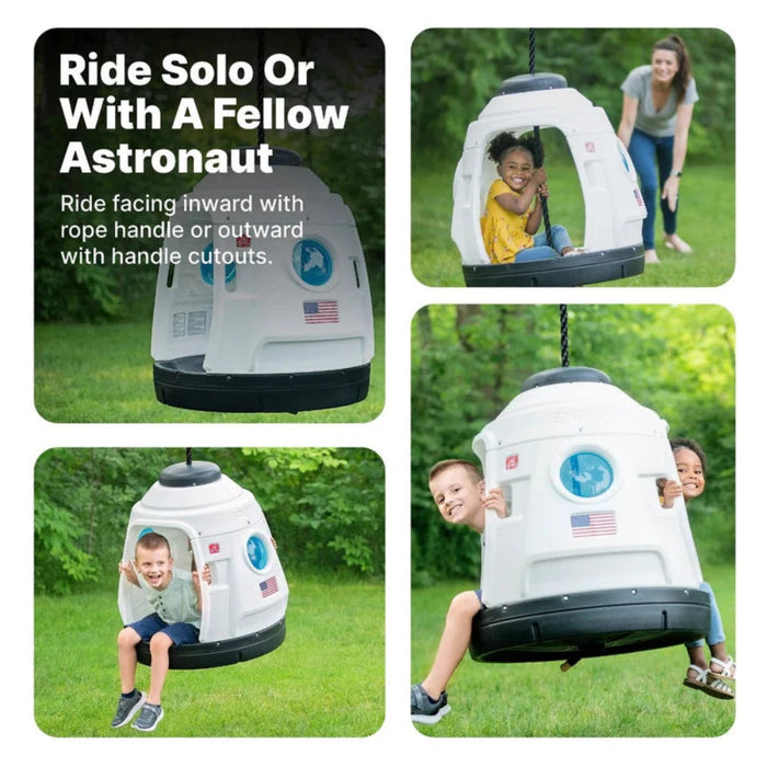 Step2 Space Capsule Swing -Blue-Outdoor Toys-Step2-Toycra