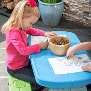 Step2 Sun & Shade Picnic Table With Umbrella-Outdoor Toys-Step2-Toycra