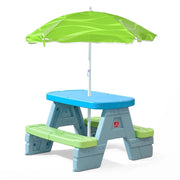 Step2 Sun & Shade Picnic Table With Umbrella-Outdoor Toys-Step2-Toycra