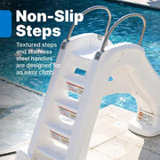 Step2 Vero Pool Slide -White-Outdoor Toys-Step2-Toycra