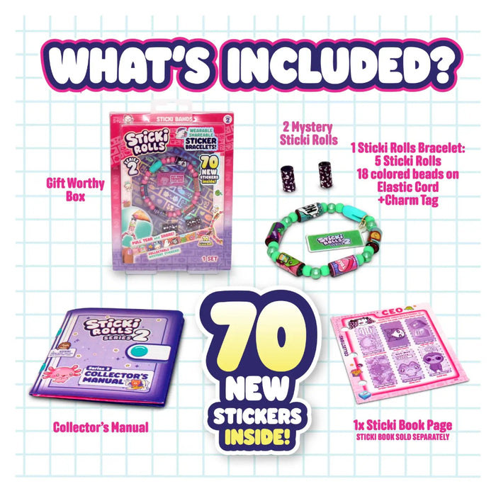 Sticki Rolls Bracelet - Series 2-Arts & Crafts-Sticki Rolls-Toycra