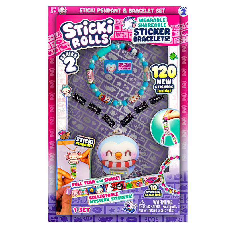 Sticki Rolls Pendant & Bracelet Set - Series 2