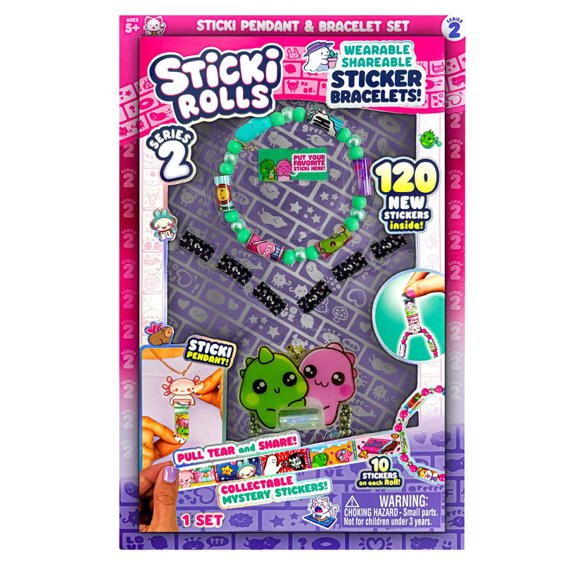 Sticki Rolls Pendant & Bracelet Set - Series 2