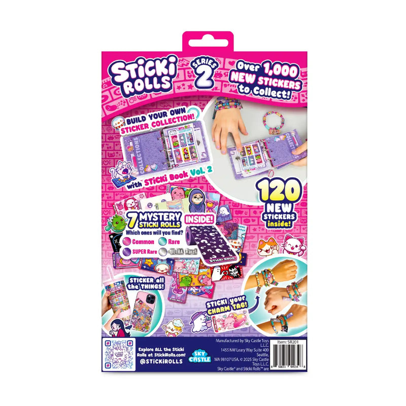 Sticki Rolls Series 2 Sticker Bracelet + Collection Book
