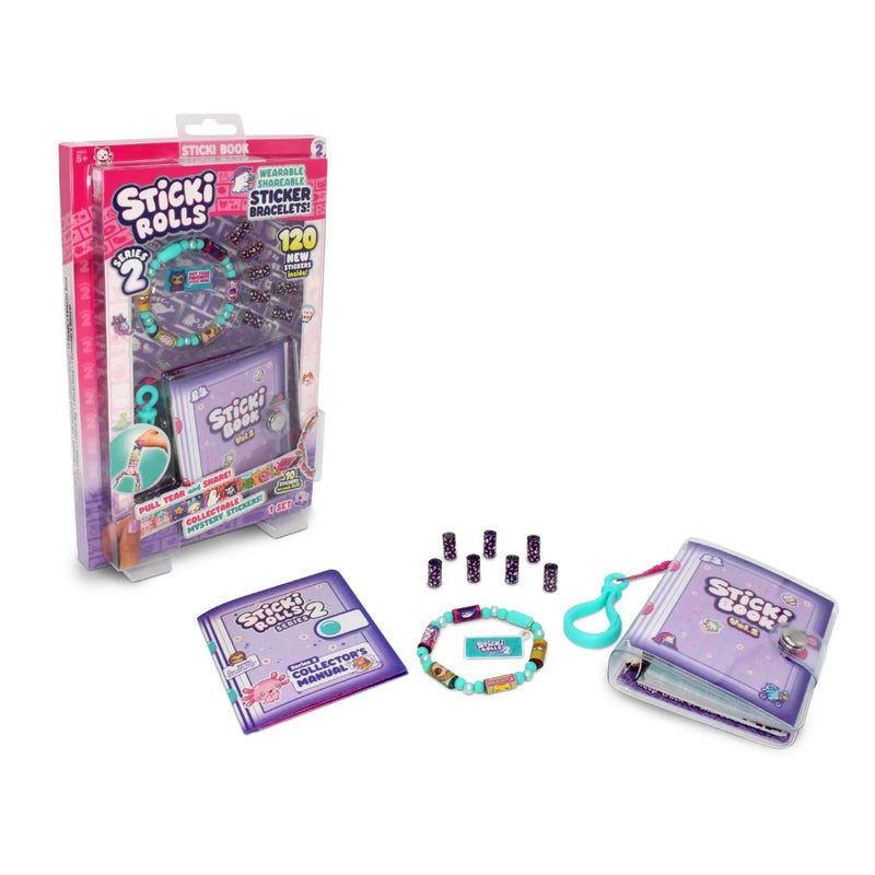 Sticki Rolls Series 2 Sticker Bracelet + Collection Book