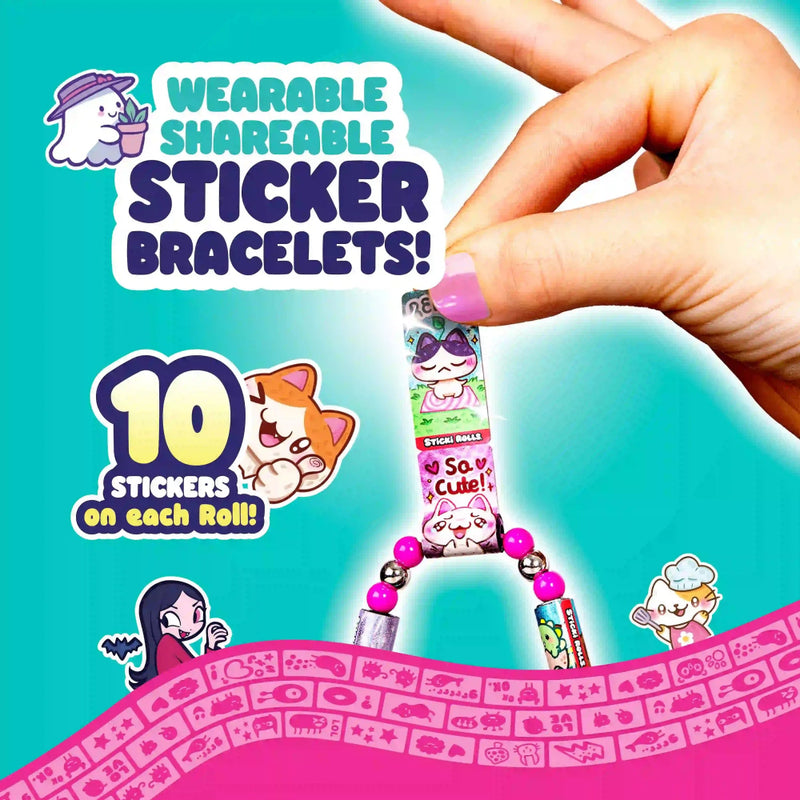 Sticki Rolls Series 2 Sticker Bracelet + Collection Book