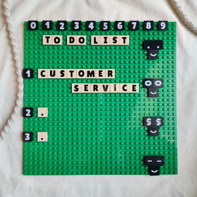 Strictly Briks AlphaBriks & MathBriks and 10"x10" Green Base Plate