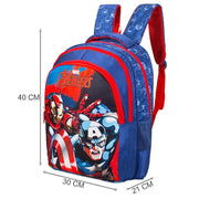 Striders 16 Inch School Bag for Boys Blue Kids Backpack for Nursery & Primary