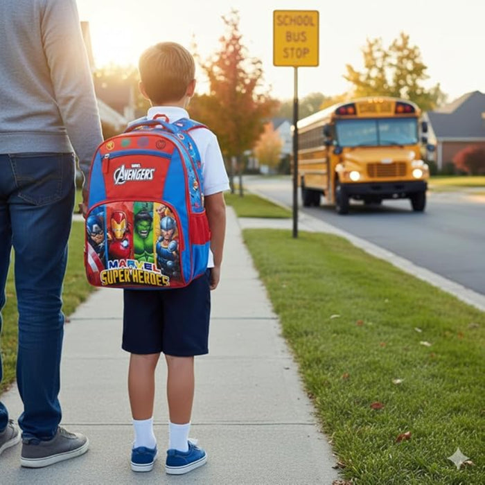 Striders 16 Inch School Bag for Boys Blue Kids Backpack for Nursery & Primary-Backpack-Striders-Toycra