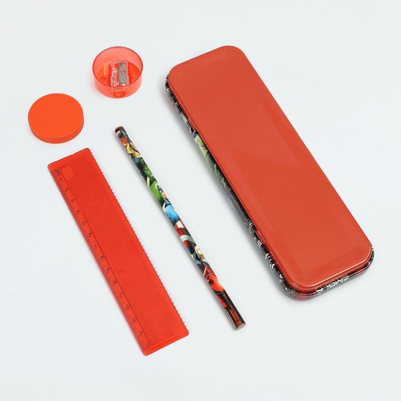 Striders Avengers Printed Pencil Box Gift Set -6 Pcs