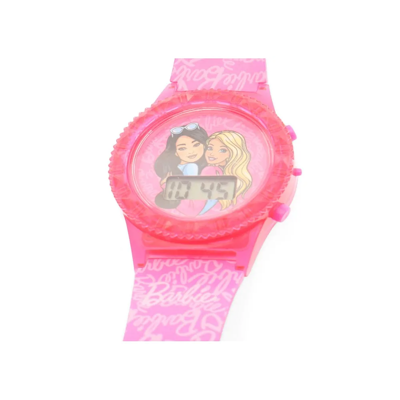 Striders Barbie Free Size Digital Watch - Pink