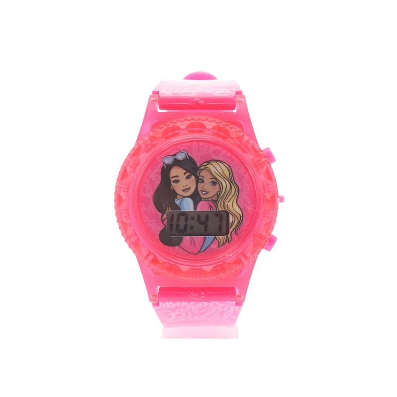Striders Barbie Free Size Digital Watch - Pink