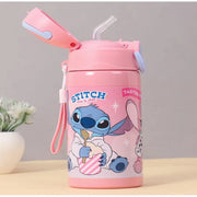 Striders Disney Lilo and Stitch Insulated Sipper Water Bottle Pink - 400 ml