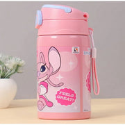 Striders Disney Lilo and Stitch Insulated Sipper Water Bottle Pink - 400 ml