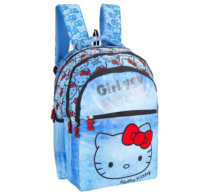 Striders Hello Kitty Kids Backpack 14 Inch Blue School Bag