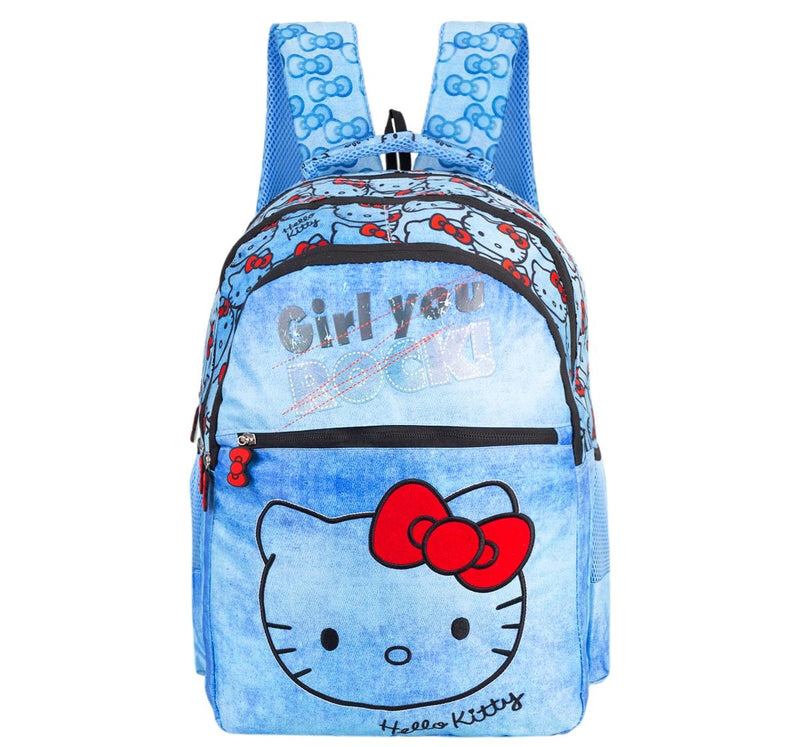 Striders Hello Kitty Kids Backpack 14 Inch Blue School Bag