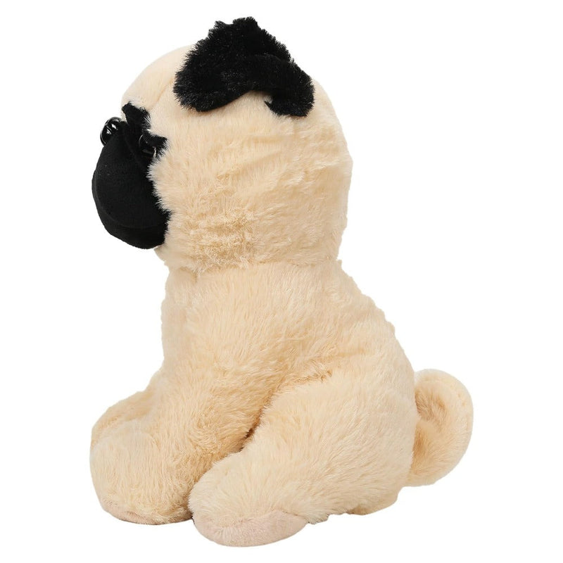 Striders Impex Black Beige Dog Plush Toy -12 Inch
