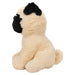 Striders Impex Black Beige Dog Plush Toy -12 Inch-Soft Toy-Striders Impex-Toycra