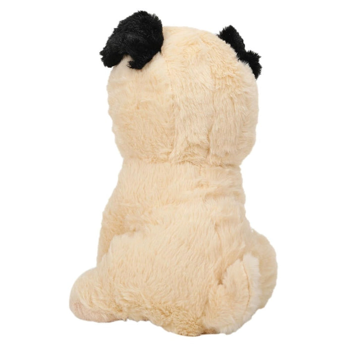 Striders Impex Black Beige Dog Plush Toy -12 Inch-Soft Toy-Striders Impex-Toycra