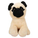 Striders Impex Black Beige Dog Plush Toy -12 Inch-Soft Toy-Striders Impex-Toycra