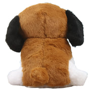 Striders Impex Black Brown Dog Plush Toy - 25 Cm
