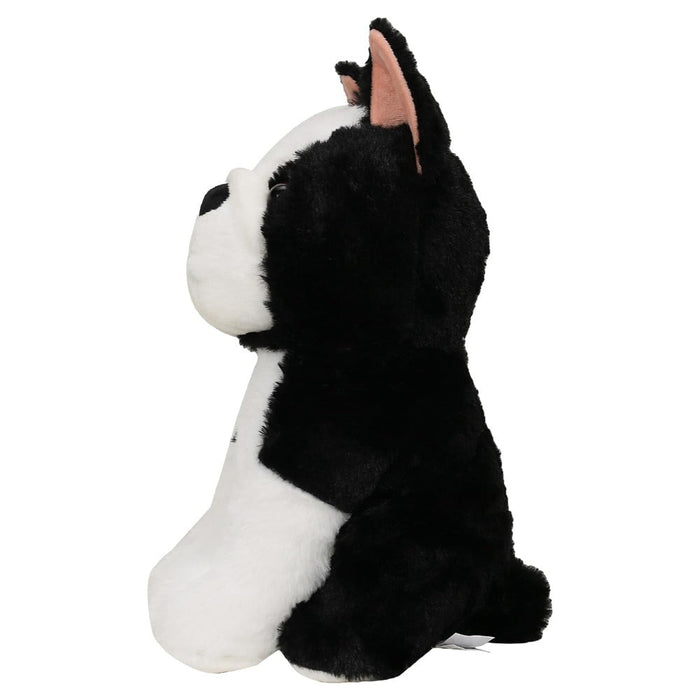 Striders Impex Black and White Dog - 12-inch-Soft Toy-Striders Impex-Toycra