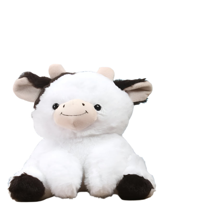 Striders Impex Cow Sitting Plush Toy - 25Cm