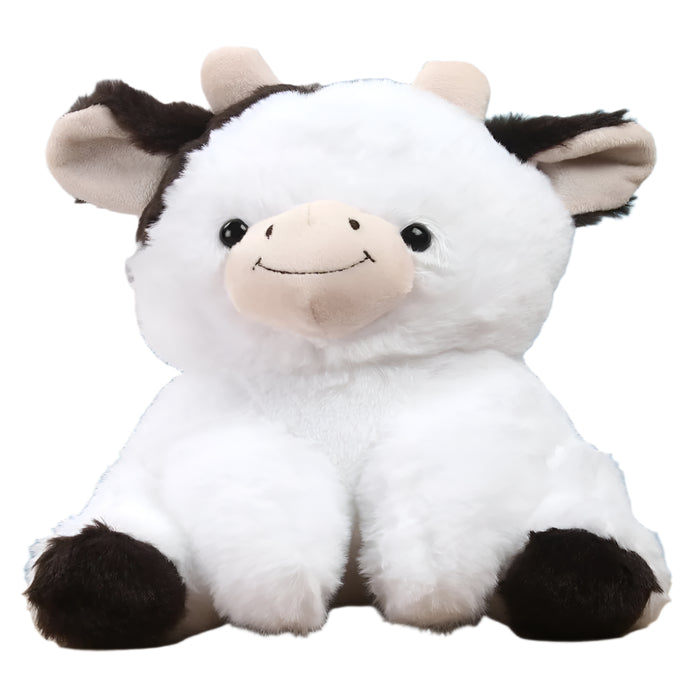 Striders Impex Cow Sitting Plush Toy - 25Cm-Soft Toy-Striders Impex-Toycra