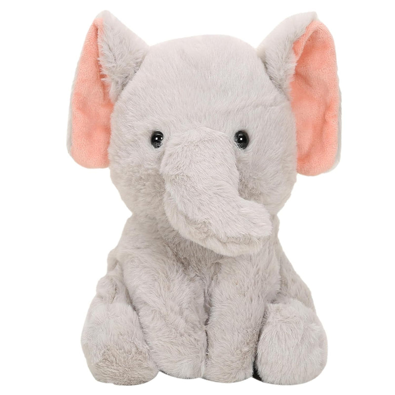 Striders Impex Elephant Soft Toy With Pink Ears - 25 Cm