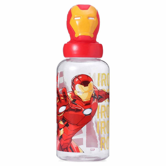 Marvel Avengers Iron Man Stor 3D Figurine Water Tumbler with Reusable Straw  - 360 ml