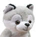 Striders Impex Grey & White Dog Plush Toy - 25 Cm-Soft Toy-Striders Impex-Toycra