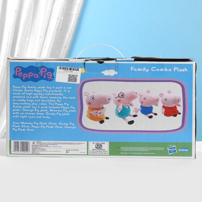 Peppa Pig Family Stuffed Toys, Peppa Pig Family Plush Toy 4 Pack