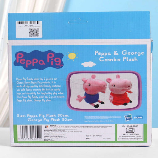 Striders Impex Peppa Pig & George Combo Plush Soft Toy-Soft Toy-Striders Impex-Toycra