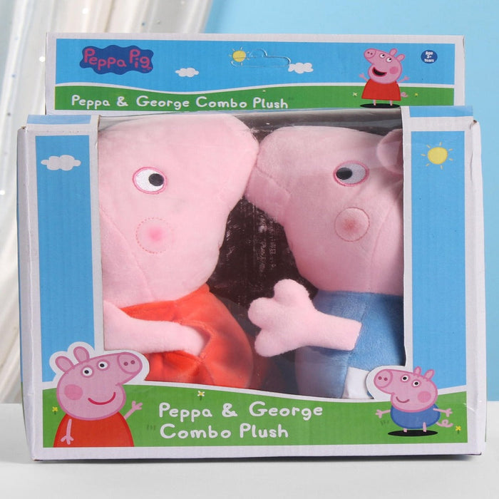 Striders Impex Peppa Pig & George Combo Plush Soft Toy-Soft Toy-Striders Impex-Toycra