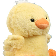 Striders Impex Yellow Sitting Duck Plush Toy - 27.5 Cm