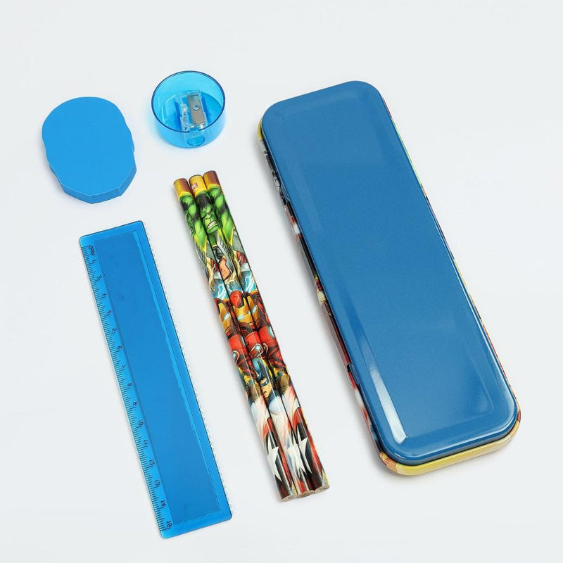 Striders Kids Printed Pencil Box Gift Set -7 Pcs
