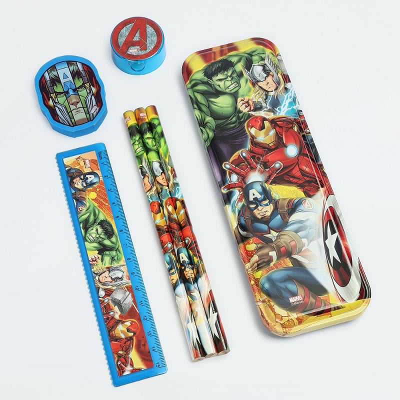 Striders Kids Printed Pencil Box Gift Set -7 Pcs