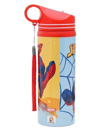 Striders Steel Sipper Water Bottle 500ml-LunchBox & Water Bottles-Striders-Toycra