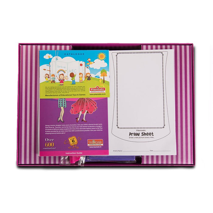 Style Divas Fashion Design Kit for Girls | 600+ Outfits | Ages 4–8 Years-simple-Toymate-Toycra