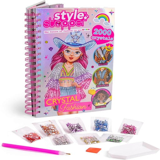 Style Stopper Crystal Fashion Design Sketch Book-Activity Books-SBC-Toycra