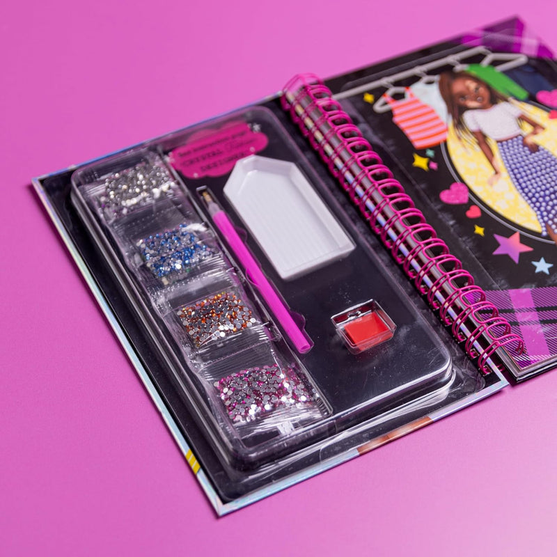Style Stopper Crystal Fashion Design Sketch Book
