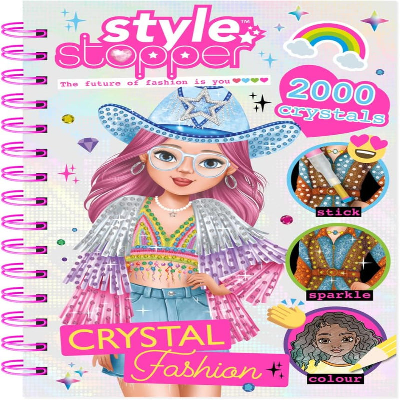 Style Stopper Crystal Fashion Design Sketch Book